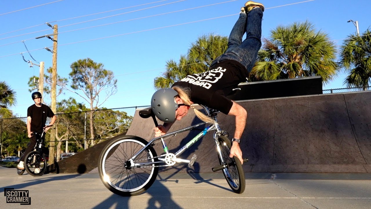 Old School Rider Does BMX Tricks That Seem Impossible!