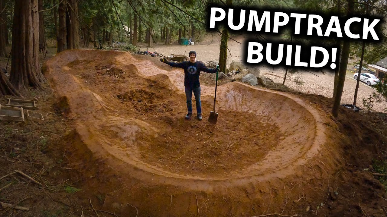 Breaking Ground on My New Backyard! – Building a Pumptrack and Step Down!