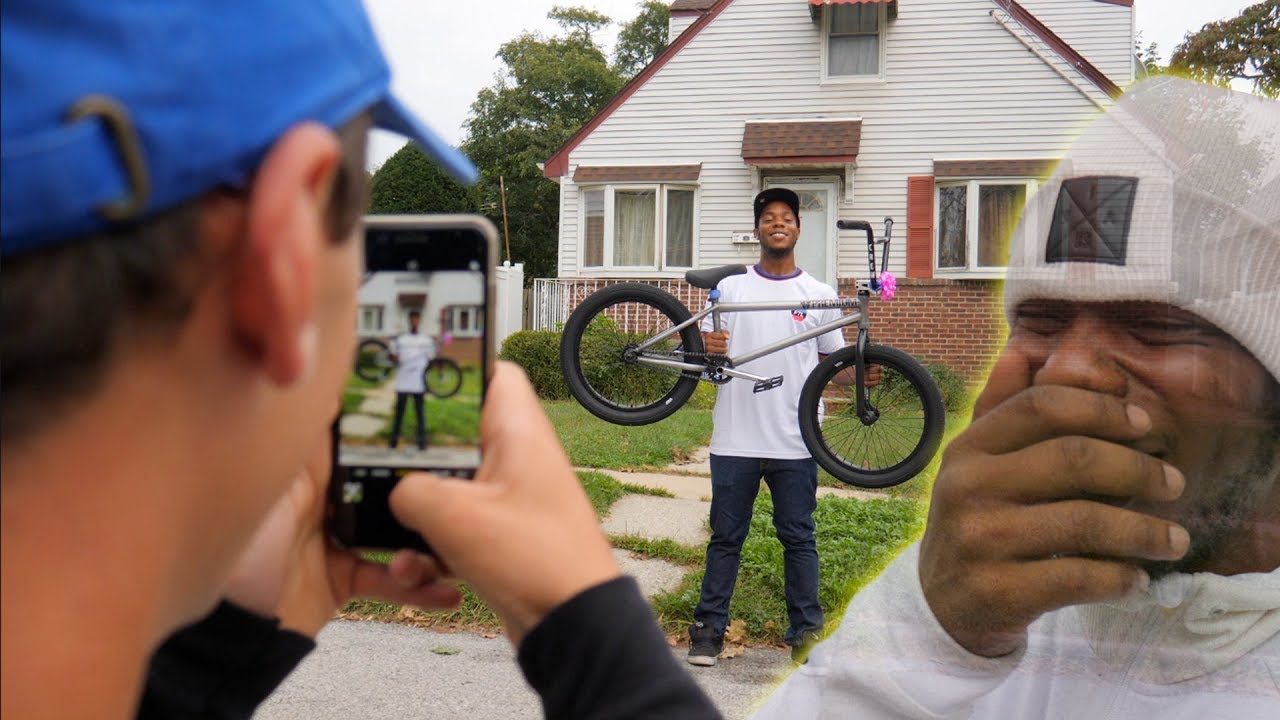 SURPRISING MY FRIEND WITH A BRAND NEW CUSTOM BMX BIKE!