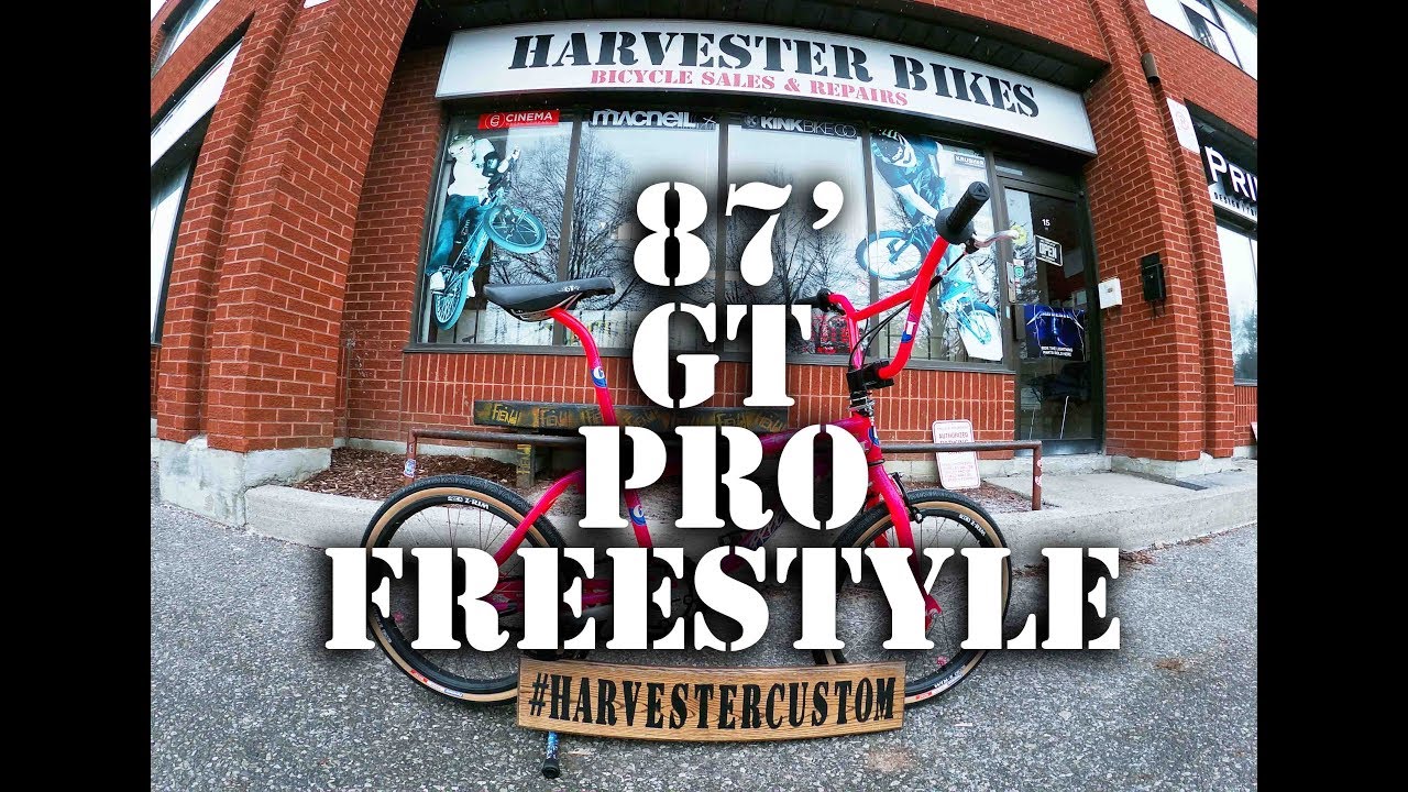 Custom 1987 GT Pro Freestyler Old School BMX Build @ Harvester Bikes