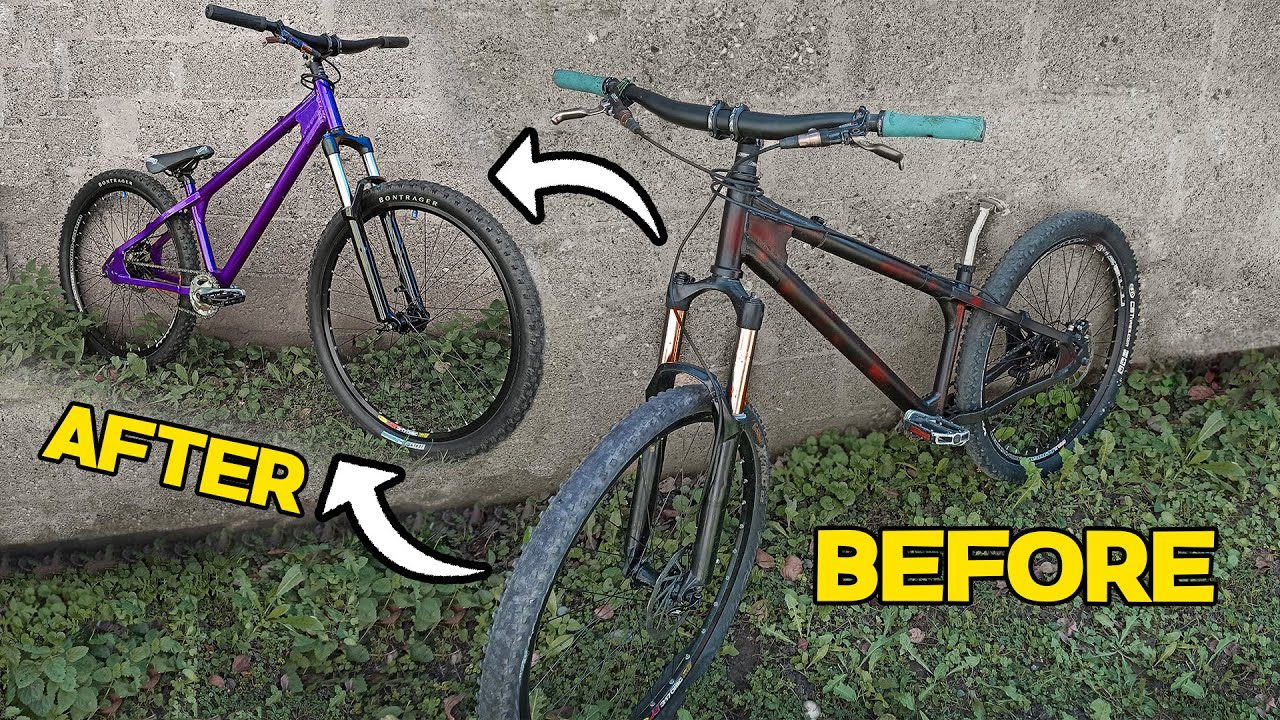 BIKE RESTORATION – Old $90 Mountain Bike Turned Into A Sick Jump Bike!