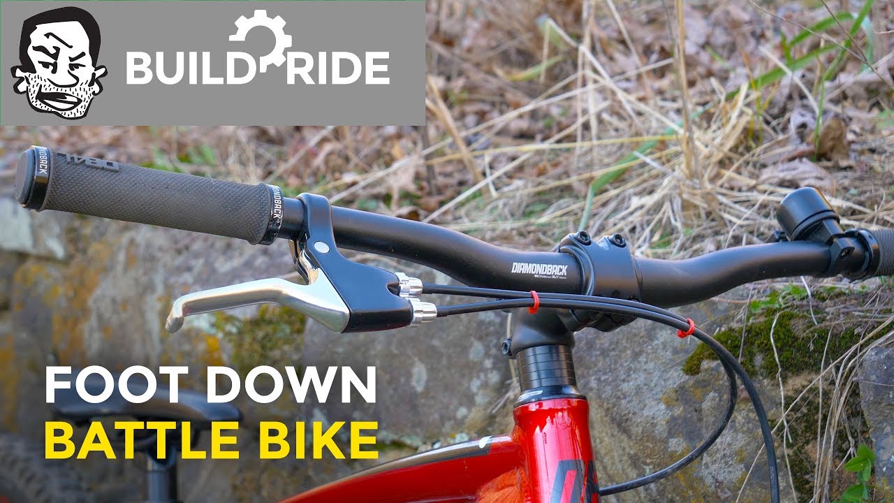 Playing Foot Down on my Battle Bike | Build and Ride