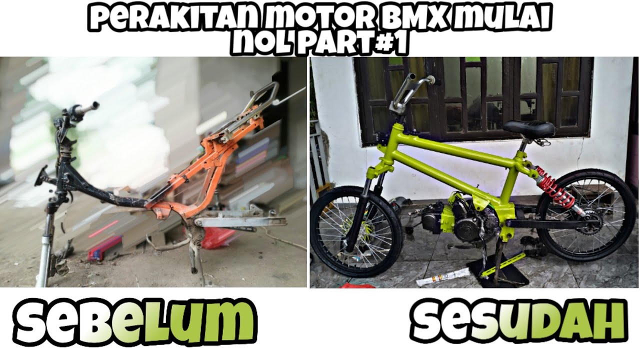 Proses Build BMX cube basic Honda Supra X