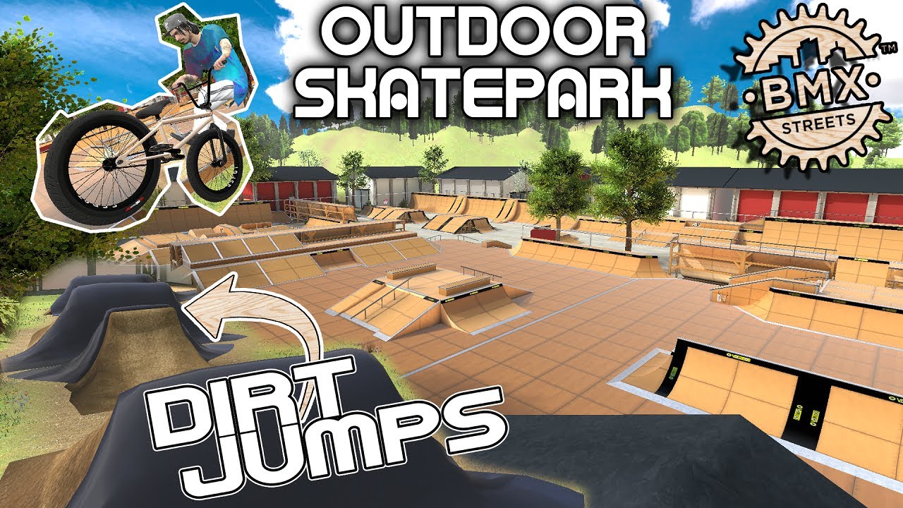 Vibrant Outdoor Skatepark & Dirt Jumps! | Simple Park | BMX Streets PIPE
