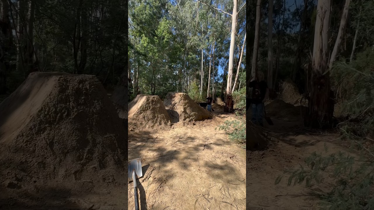 Building new dirt jumps #BMX #dirtjumps