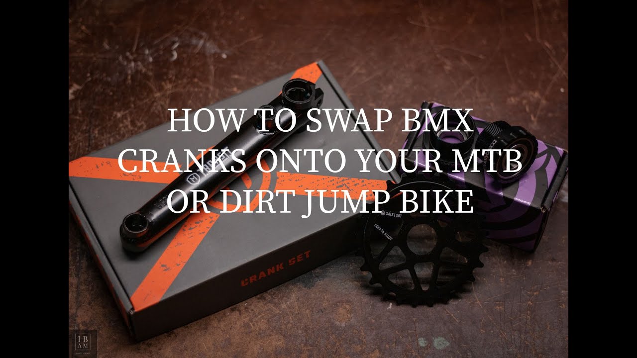 How to swap BMX cranks onto your MTB or dirt jump bike.