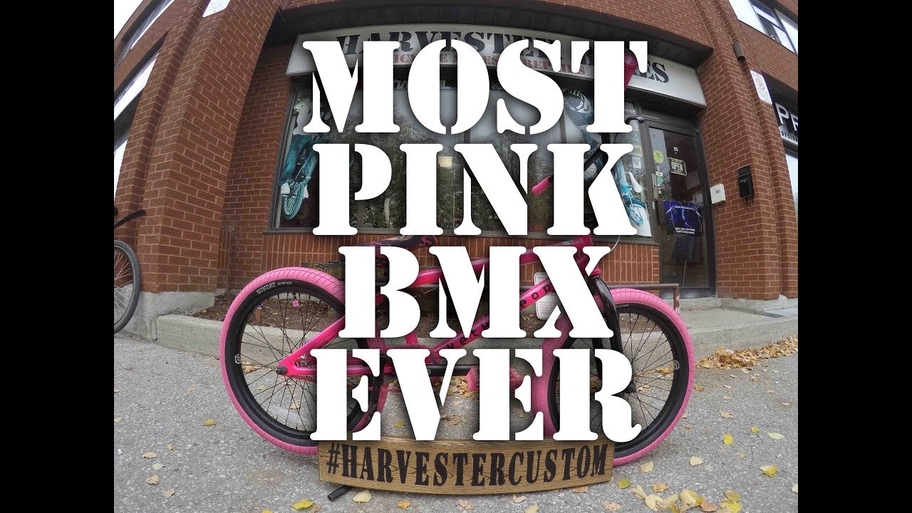 MOST PINK BMX EVER MADE! @ Harvester Bikes