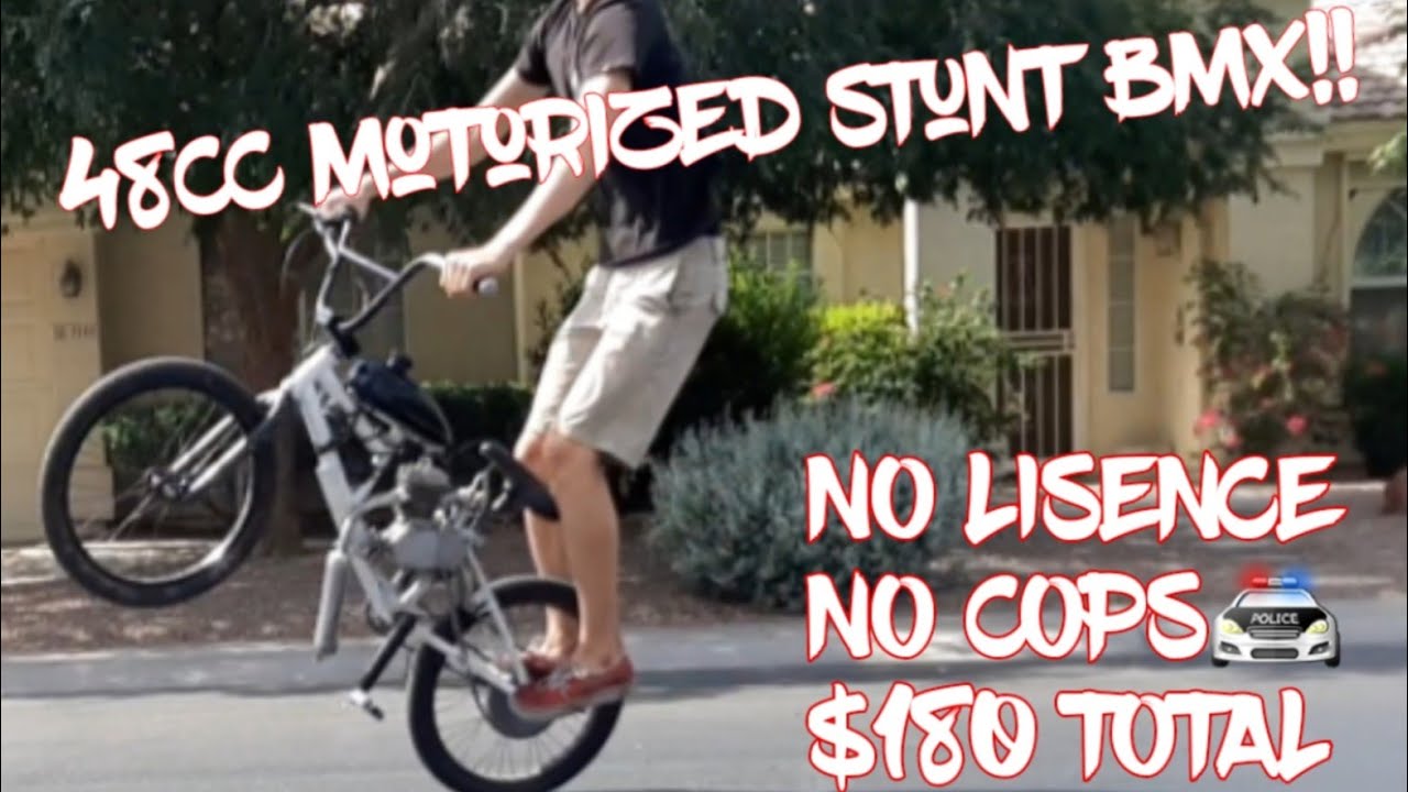 Building my LEGAL stunt 48cc motorized bike! FULL TUTORIAL and ride!