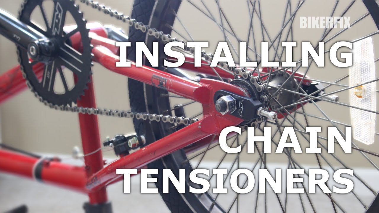 How To Put/Install, Fix & Tighten BMX Bike Chain Tensioner RedLine Haro S&M Fit Demo DK